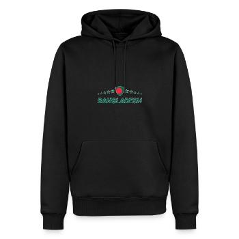 Bangladesh - Sweat à capuche Premium bio Homme - noir - Devant - Nico (187cm)