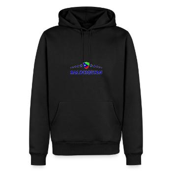Baloutchistan - Sweat à capuche Premium bio Homme - noir - Devant - Nico (187cm)