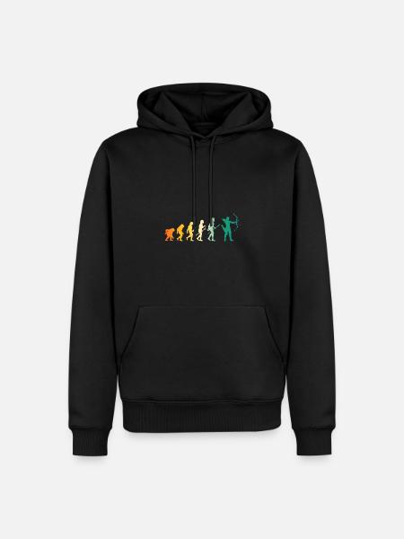Archer Evolution Archery - Men’s Premium Organic Hoodie - black
