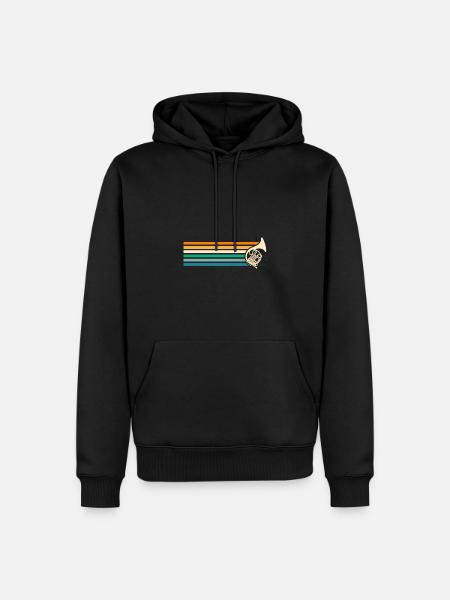 Cor français - Sweat à capuche Premium bio Homme - noir