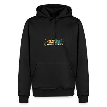 Jecken Fasching Karneval - Männer Premium Bio Hoodie - Schwarz - Vorne - Nico (187cm)