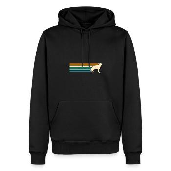 Hund Deutscher Schäferhund - Männer Premium Bio Hoodie - Schwarz - Vorne - Nico (187cm)