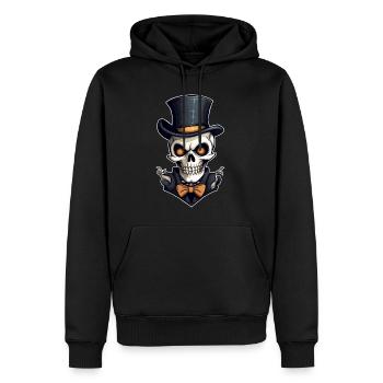 Design d’Halloween effrayant pour la prochaine fête - Sweat à capuche Premium bio Homme - noir - Devant - Nico (187cm)