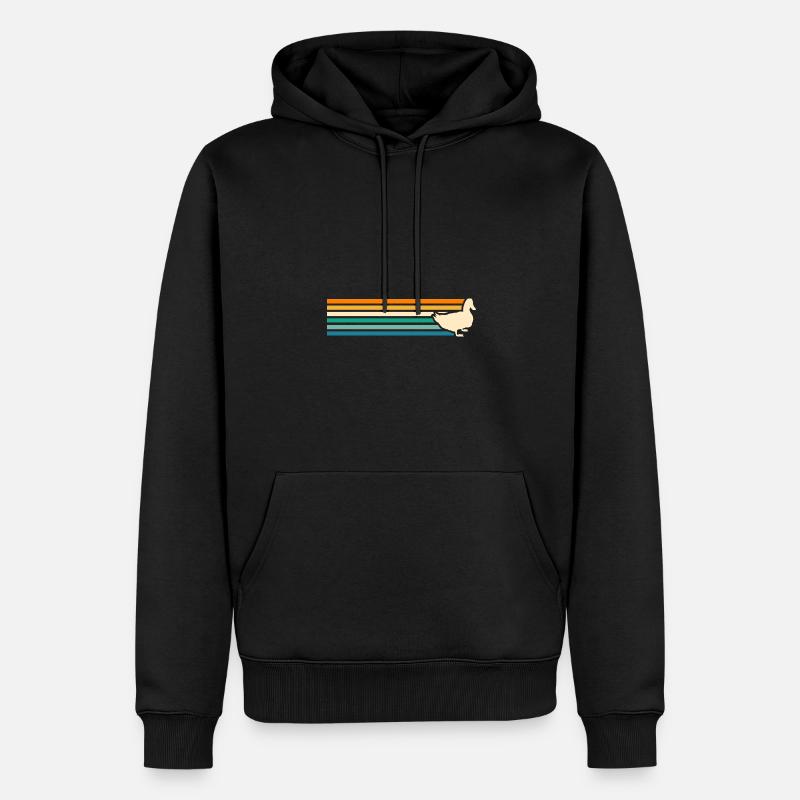 Canards - Sweat à capuche Premium bio Homme - noir