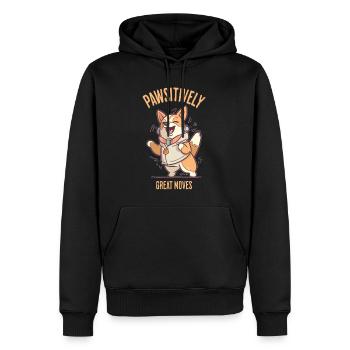 Cute German Shepherd Lover Tanzhun - Men’s Premium Organic Hoodie - black - Front - Nico (187cm)
