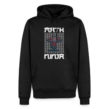Lustig Mathematik Spruch Mathelehrer Mathesprüche - Männer Premium Bio Hoodie - Schwarz - Vorne - Nico (187cm)