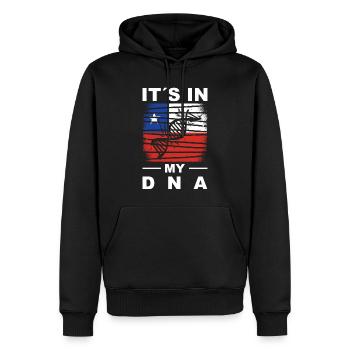Chili Drapeau Amérique du Sud Drapeau Chili Vintage - Sweat à capuche Premium bio Homme - noir - Devant - Nico (187cm)