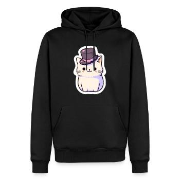 Kätzchen-Liebe - Männer Premium Bio Hoodie - Schwarz - Vorne - Nico (187cm)