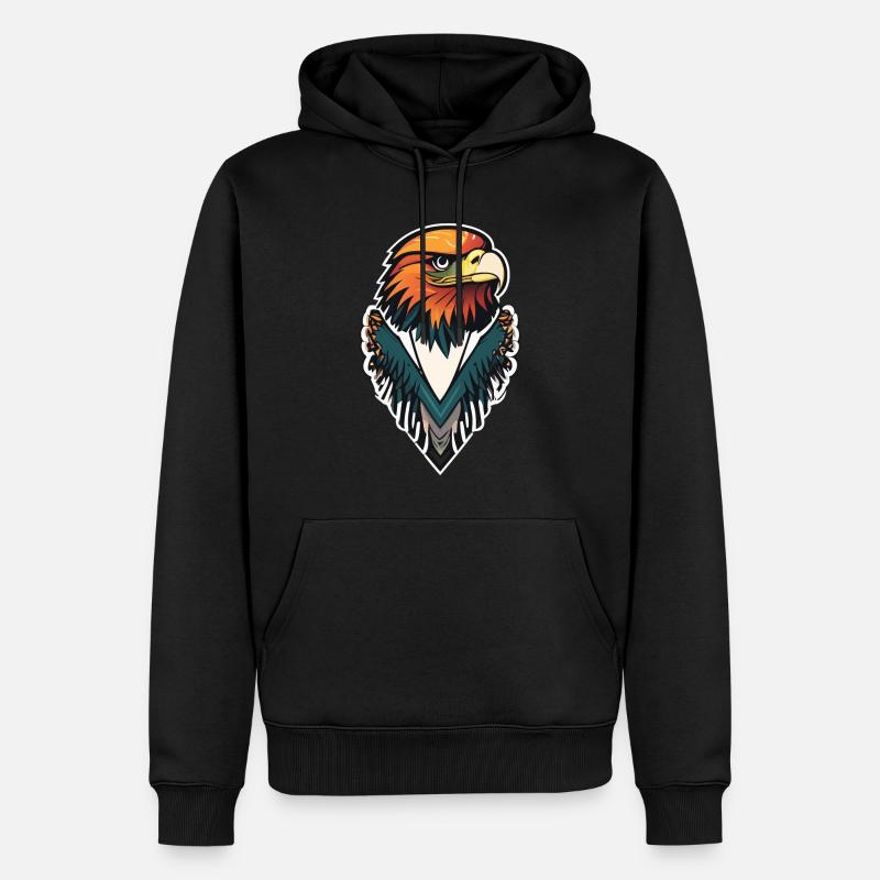 Aigle - Sweat à capuche Premium bio Homme - noir