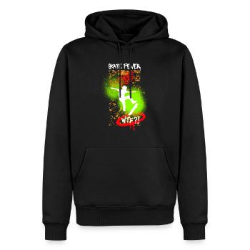 Design cool de skateboard et de patineur. - Sweat à capuche Premium bio Homme - noir - Devant - Nico (187cm)