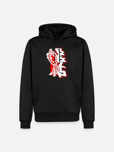 Berlin Pyro - Männer Premium Bio Hoodie - Schwarz