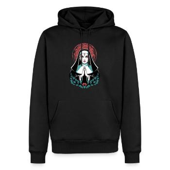 La Nonne Sanglante - Entre Foi et Damnation - Sweat à capuche Premium bio Homme - noir - Devant - Nico (187cm)