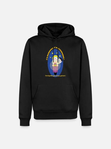 Neapolitan idioms : good luck - Men’s Premium Organic Hoodie - black