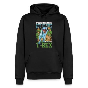If You Love Something Set It Free Unless It's - Männer Premium Bio Hoodie - Schwarz - Vorne - Nico (187cm)