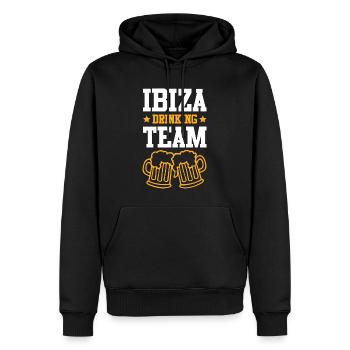 Ibiza Drinking Team - Männer Premium Bio Hoodie - Schwarz - Vorne - Nico (187cm)