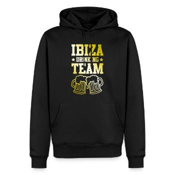 Ibiza Drinking Team - Männer Premium Bio Hoodie - Schwarz - Vorne - Nico (187cm)