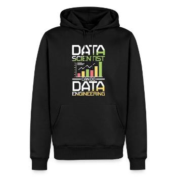 Data Scientists Can Do Data Engineering - Männer Premium Bio Hoodie - Schwarz - Vorne - Nico (187cm)