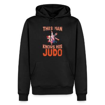 Judo Judoka - Männer Premium Bio Hoodie - Schwarz - Vorne - Nico (187cm)