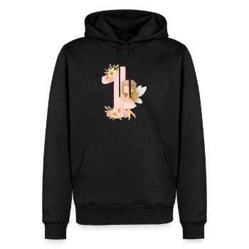 Fee Geburtstag / Fairy Birthday - Männer Premium Bio Hoodie - Schwarz - Vorne - Nico (187cm)