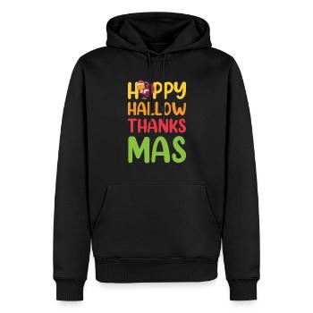 Weihnachten Santa Claus Merry Christmas - Männer Premium Bio Hoodie - Schwarz - Vorne - Nico (187cm)
