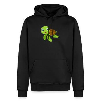 Baby Wasser Schildkröte - Männer Premium Bio Hoodie - Schwarz - Vorne - Nico (187cm)
