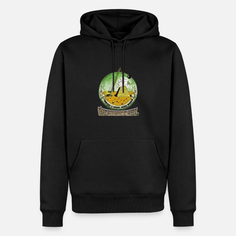 F.N.O.M. (Deutsch) Dekonstruktion im Gange... - Männer Premium Bio Hoodie - Schwarz