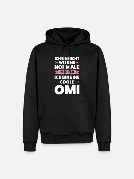 Oma Großmutter Großmütter Geschenk - Männer Premium Bio Hoodie - Schwarz