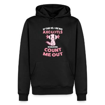 Axolotl Axolotl Tiergeschenk - Männer Premium Bio Hoodie - Schwarz - Vorne - Nico (187cm)
