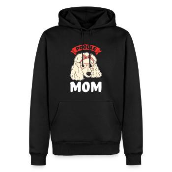 Pudel Pudel Mama Pudel Geschenk - Männer Premium Bio Hoodie - Schwarz - Vorne - Nico (187cm)