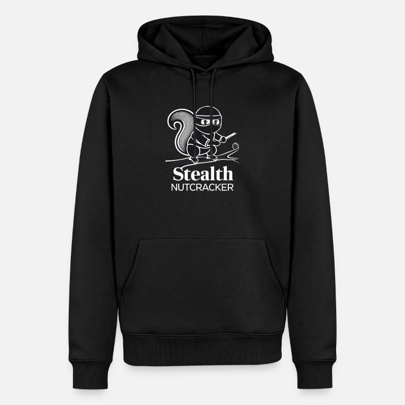 Écureuil ninja - Sweat à capuche Premium bio Homme - noir
