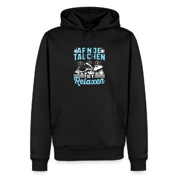 Apnoe Tauchen ist Relaxen Taucher Geschenk - Männer Premium Bio Hoodie - Schwarz - Vorne - Nico (187cm)