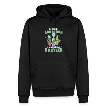 Kleingarten anfänger Bei mir überleben nur - Männer Premium Bio Hoodie - Schwarz - Vorne - Nico (187cm)