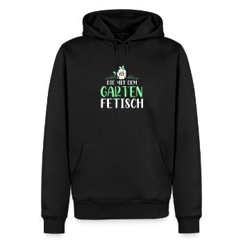 Kleingarten anfänger Die mit dem Garten Fetisch - Männer Premium Bio Hoodie - Schwarz - Vorne - Nico (187cm)