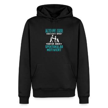 Altenpfleger sind perfekt Pflegekraft - Männer Premium Bio Hoodie - Schwarz - Vorne - Nico (187cm)
