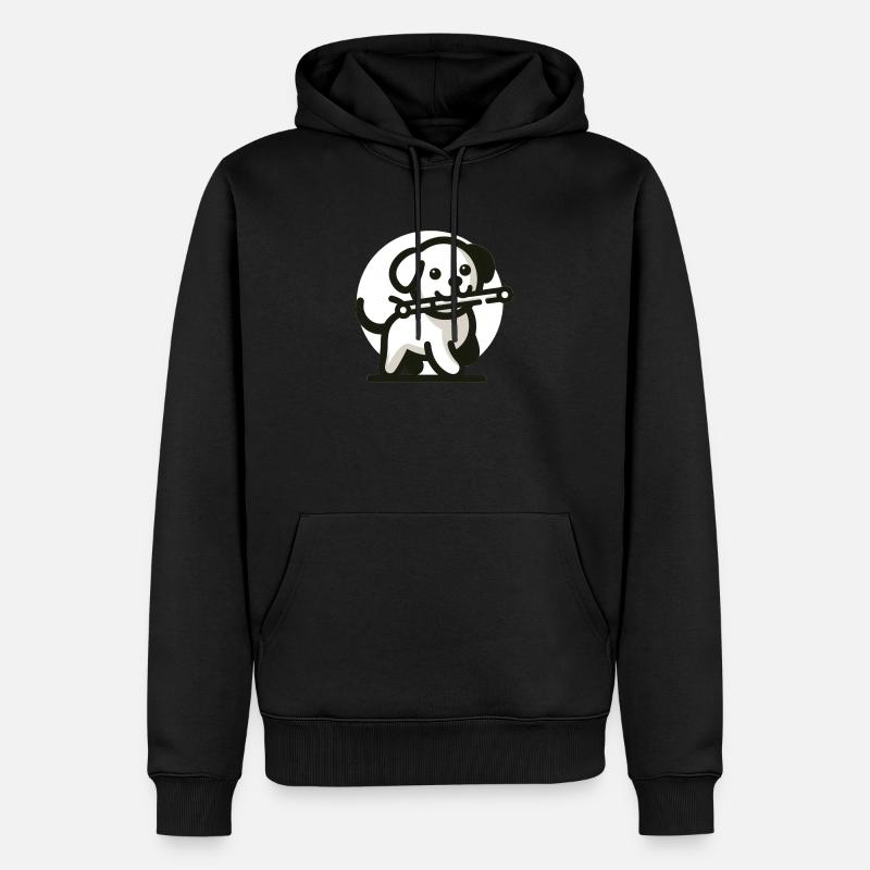 Chien joueur - Sweat à capuche Premium bio Homme - noir