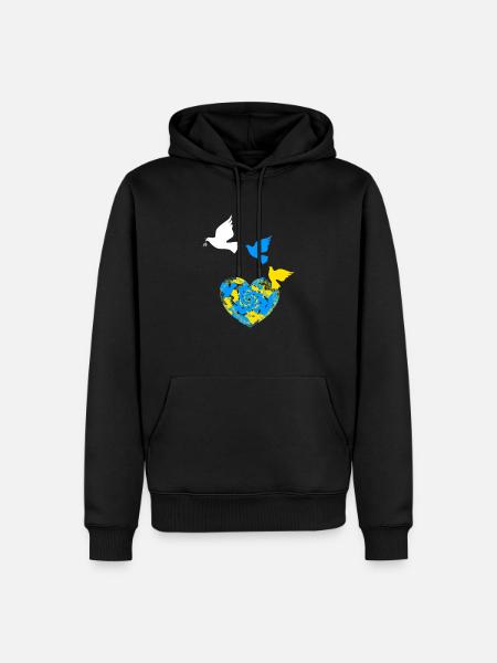 Ukraine - Men’s Premium Organic Hoodie - black