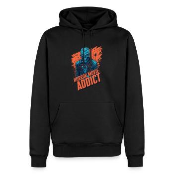 Zombie Illustration Horror Movie Fan Design - Men’s Premium Organic Hoodie - black - Front - Nico (187cm)