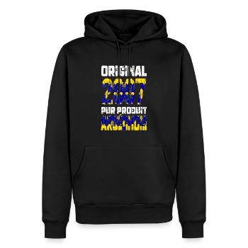 18. Geburtstag - Original - 2007 - Ardèche - Männer Premium Bio Hoodie - Schwarz - Vorne - Nico (187cm)