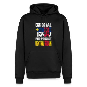 70. Geburtstag - Original 1955 Zentralafrikaner - Männer Premium Bio Hoodie - Schwarz - Vorne - Nico (187cm)