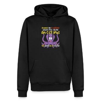 Soyez une pieuvre - Fun Octopus Design - Sweat à capuche Premium bio Homme - noir - Devant - Nico (187cm)