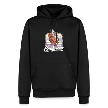 Surfing Sommer Oktopus Surfbrett Urlaub Ozean - Männer Premium Bio Hoodie - Schwarz - Vorne - Nico (187cm)