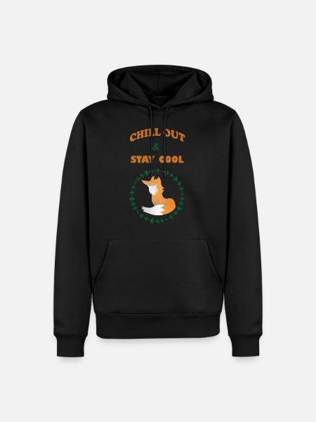 Chill out and stay cool - Men’s Premium Organic Hoodie - black
