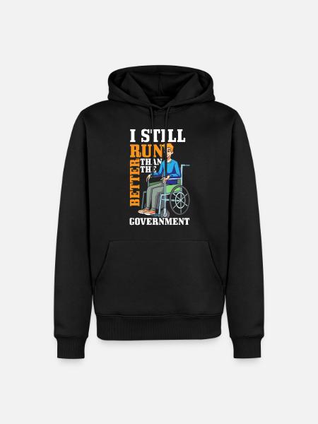 Disability Disability Disabled Walking disability - Men’s Premium Organic Hoodie - black