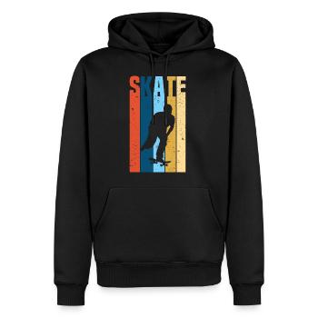 Skate Skateboard Skater - Männer Premium Bio Hoodie - Schwarz - Vorne - Nico (187cm)