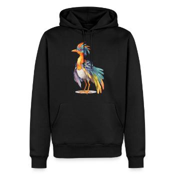 Niedlicher Archaeopteryx Pastell Dino Design - Männer Premium Bio Hoodie - Schwarz - Vorne - Nico (187cm)