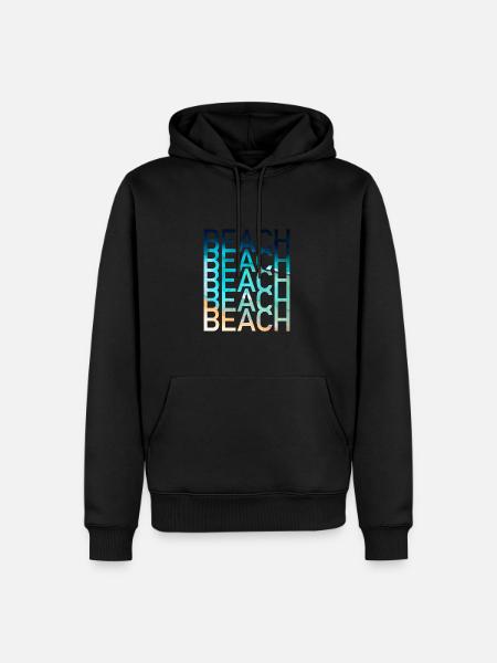 Beach Summer - Men’s Premium Organic Hoodie - black