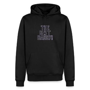 Bester Papa! - Männer Premium Bio Hoodie - Schwarz - Vorne - Nico (187cm)