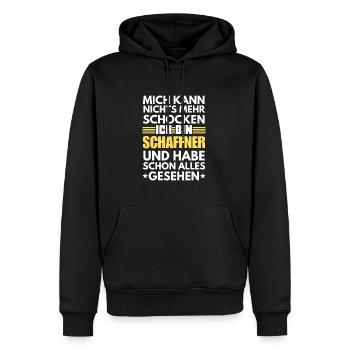 Non-Shockable Conductor - Men’s Premium Organic Hoodie - black - Front - Nico (187cm)