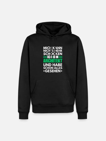 Non-shockable architect - Men’s Premium Organic Hoodie - black