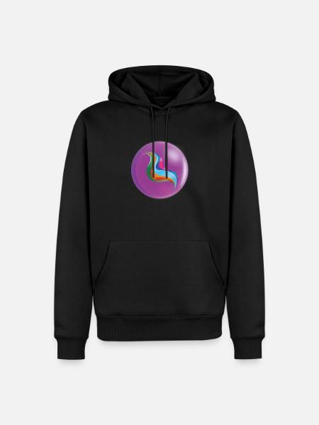 ME Purple - Men’s Premium Organic Hoodie - black